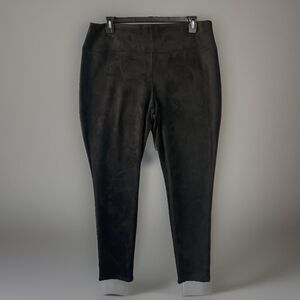 Apt. 9 Ponte Leggings XXL Black Mid Rise Tummy Control Slimming Stretch Pants Ne